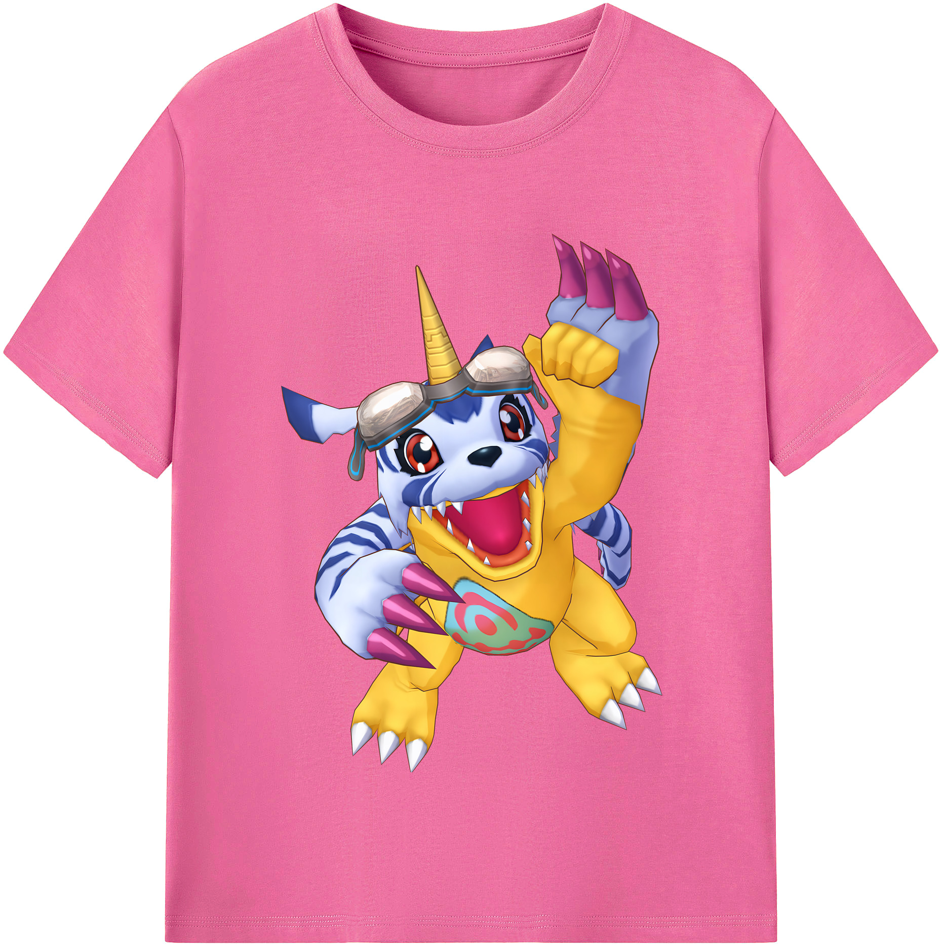 （画像用） Digimon デジタルモンスター/デジモン レディースカジュアルプリントTシャツ（綿100％）